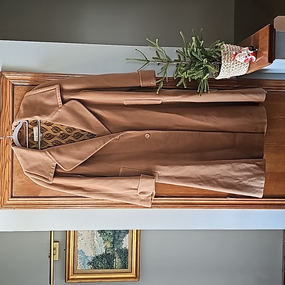 Vintage Italian Wool 80s Long Overcoat